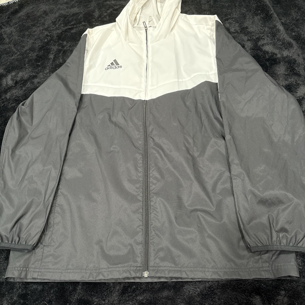 Adidas Two-Tone Gray and White Jacket